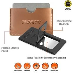 Sharpal Credit Card Size Sharpening Stone - 3 Piece Set Bushcraft