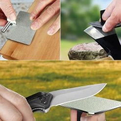 Sharpal Credit Card Size Sharpening Stone - 3 Piece Set Bushcraft