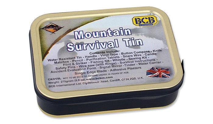 BCB International Preppers BCB Mountain Survival Tin 3 BCB International Preppers BCB Mountain Survival Tin
