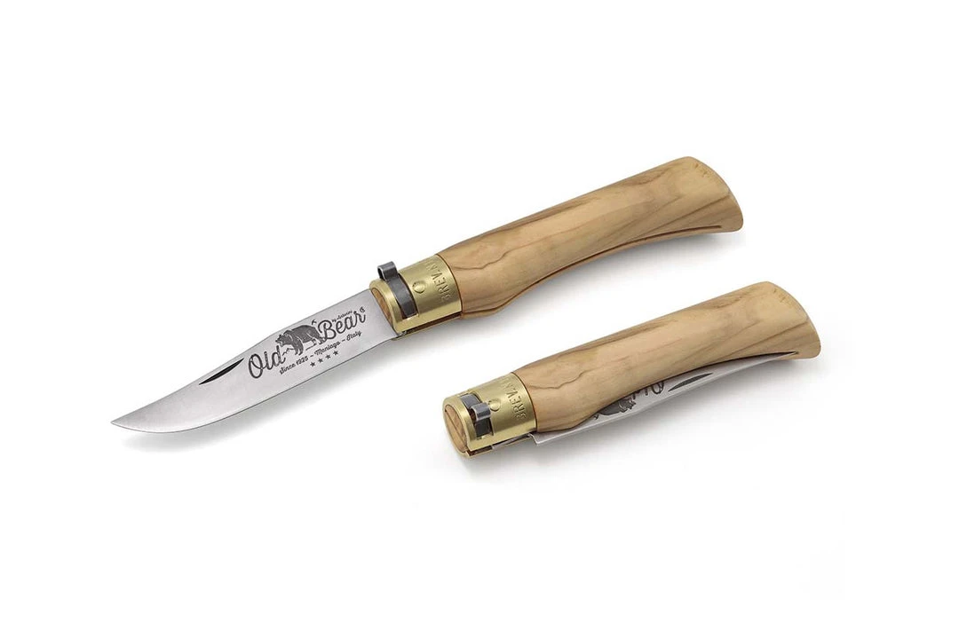 Knives & Tools Antonini Old Bear Carbon Knife - Olive Wood 4 Knives & Tools Antonini Old Bear Carbon Knife - Olive Wood