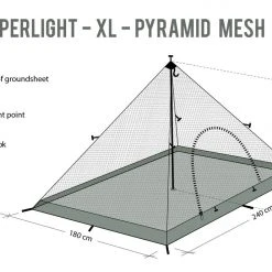 DD Hammocks DD SuperLight Pyramid XL Mesh Tent