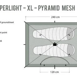 DD Hammocks DD SuperLight Pyramid XL Mesh Tent