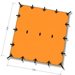 DD Hammocks DD 3mx3m Lightweight Tarp Bushcraft