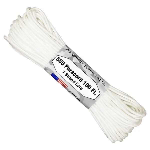Atwood Rope Company 550 Paracord White 30mtr 3 Atwood Rope Company 550 Paracord White 30mtr