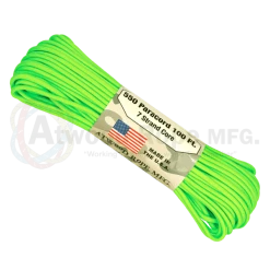 Atwood Rope Company 550 Paracord Neon Green 30mtr Bushcraft