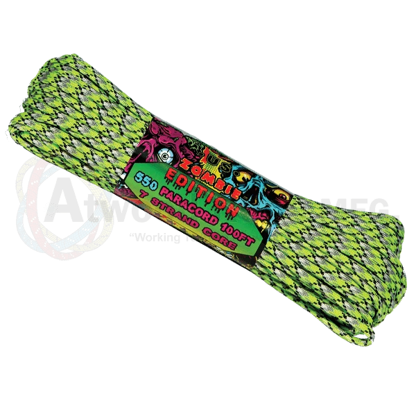 Bushcraft Atwood Rope Company 550 Paracord Zombie Biosludge 30mtr 3 Bushcraft Atwood Rope Company 550 Paracord Zombie Biosludge 30mtr