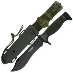 Knives & Tools Survivor 12" Survival Knife - Recurved Blade With Sawback SV-HK-6001