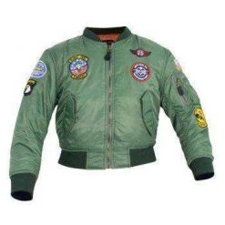 Clothing Mil-Com MA1 Kids Flight Jacket Green