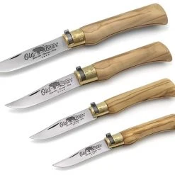 Knives & Tools Antonini Old Bear Stainless Knife - Olive Wood