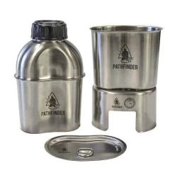 Pathfinder Stainless Canteen Cooking Set Bushcraft