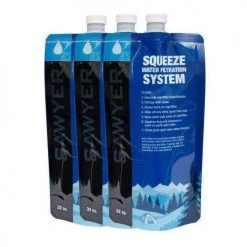Sawyer Filters Bushcraft Sawyer Filter 1 Litre Squeezable Pouches Set 3