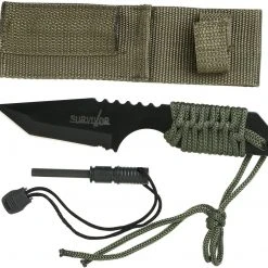 Knives & Tools Survivor Paracord Wrapped Survival Knife HK-106320