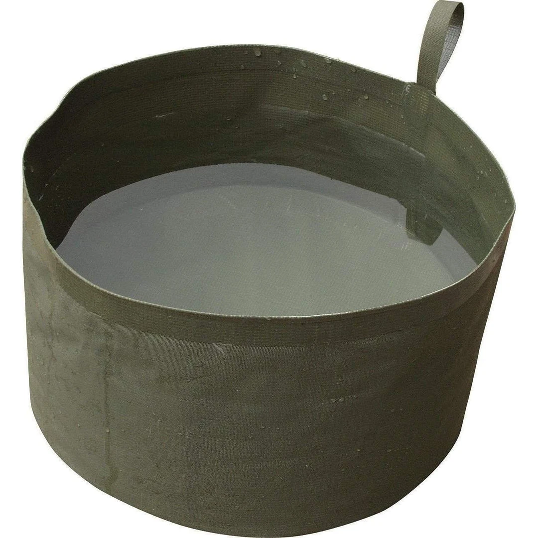 Web-Tex Collapsible Water Bowl Olive 3 Web-Tex Collapsible Water Bowl Olive