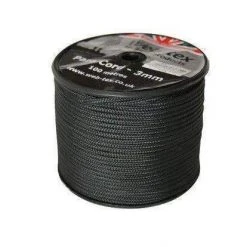 Bushcraft Web-Tex Paracord Roll 100M Black