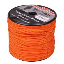 Web-Tex Paracord Roll 100M Neon Orange